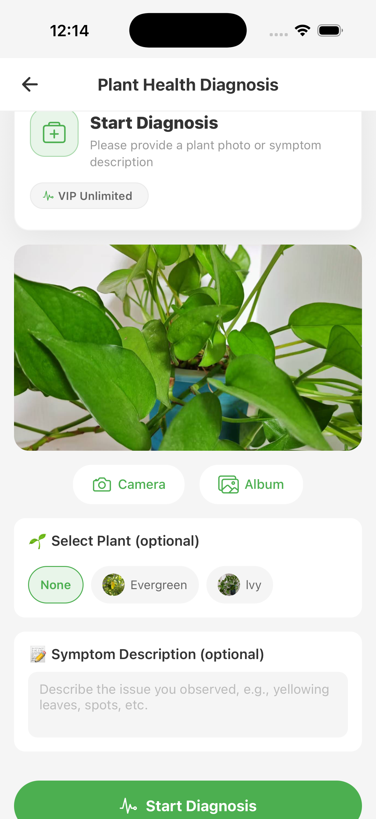 Plant health check tool
