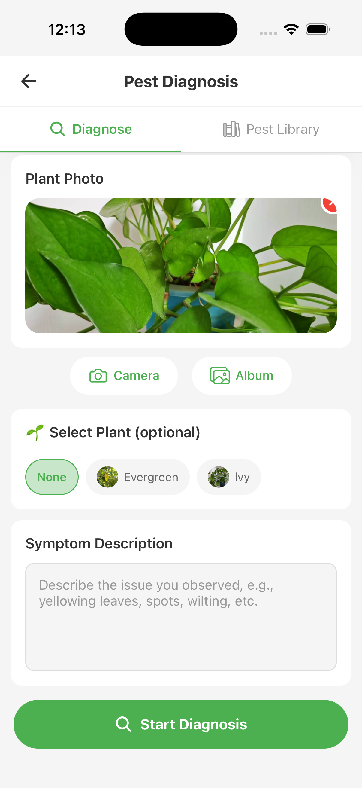 Pest and disease diagnosis tool