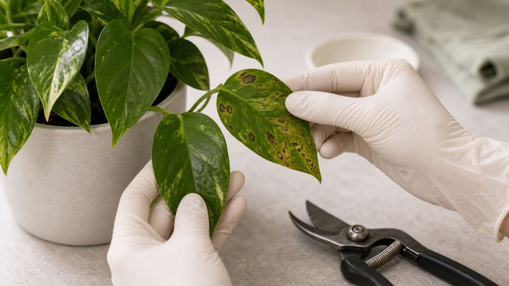 叶斑、白粉还是烂根?家庭植物异常初筛的观察细节