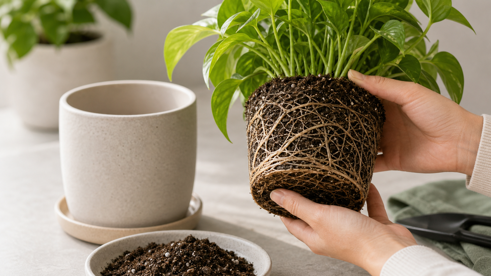 Observation detail for Before Repotting: Confirm the Plant Actually Needs It