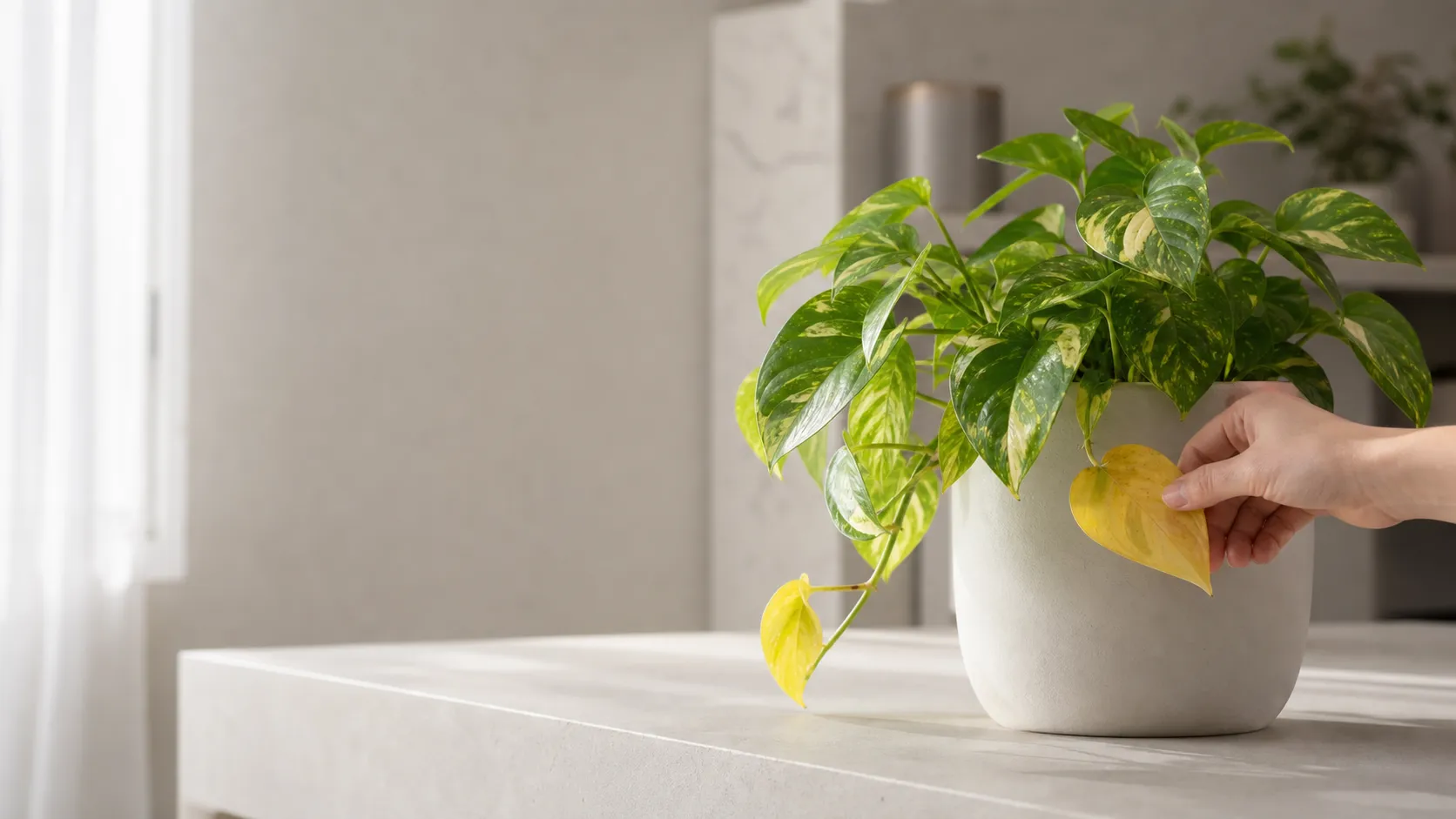 Illustration for the Yellow Houseplant Leaves? Diagnose in the Right Order care guide
