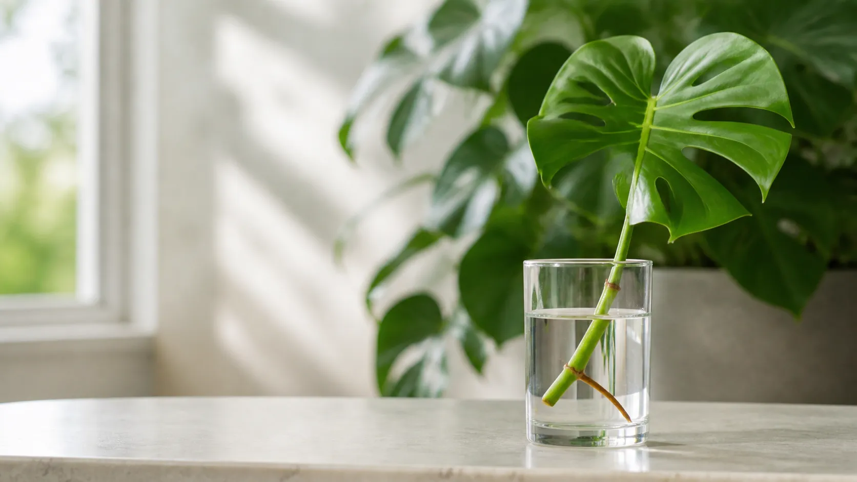 Illustration for the Propagating Monstera: Start with a Node care guide