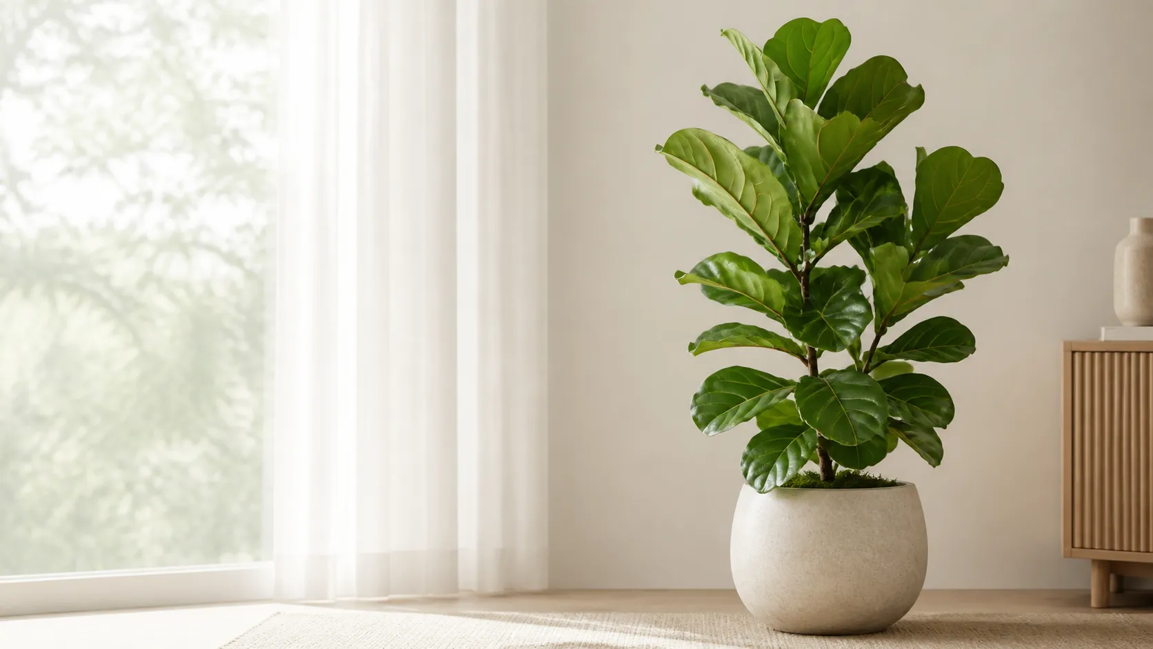 Illustration for the Fiddle-leaf Fig: Three Checks Before Watering care guide